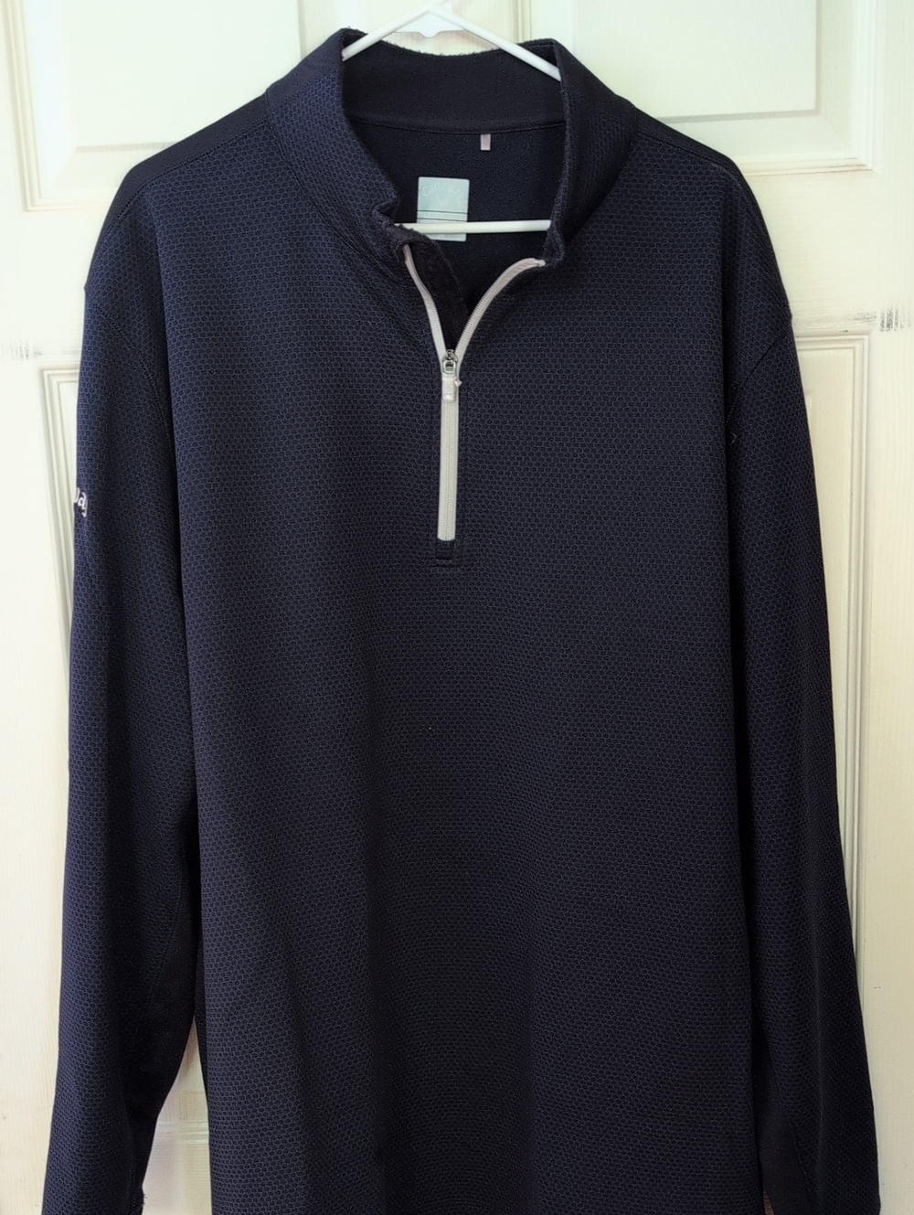 Men's Callaway Navy Quarter-Zip Pullover Sweater 3XL